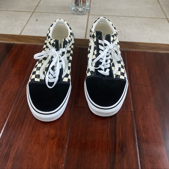 Other - VANS “Off the Wall” Old Skool Blk/White Checkered low tops  NWOB